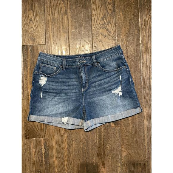 Time And Tru Midrise Cuffed Hem Denim 